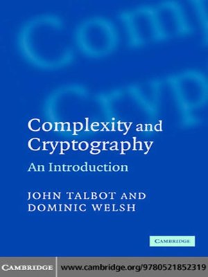 cover image of Complexity and Cryptography